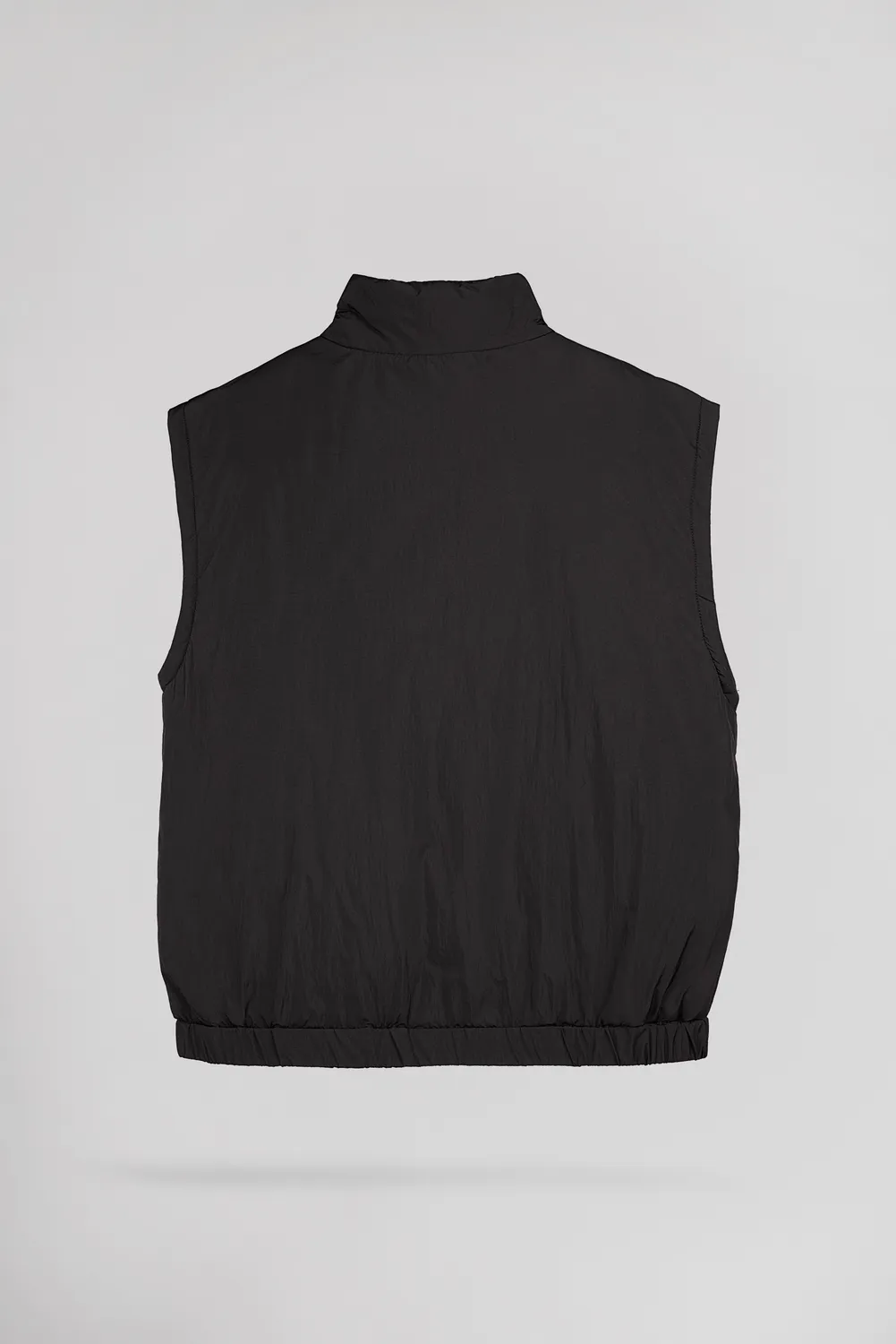 Teddy Smith B-Tessa piumino smanicato nero collo alto donna