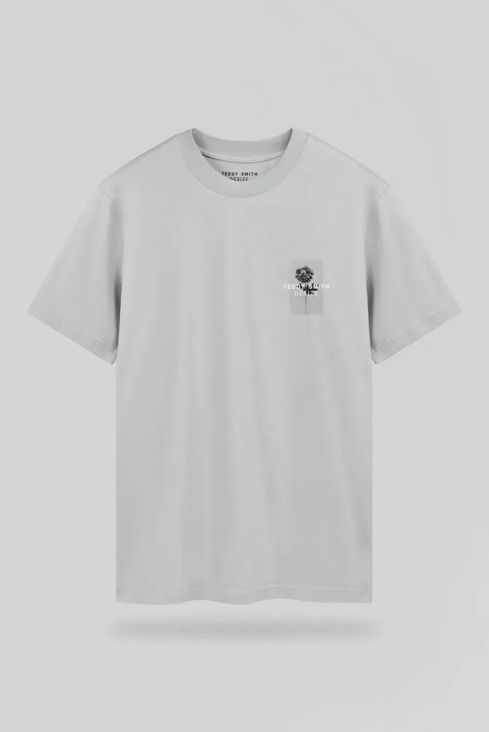 Teddy Smith T-Artist t-shirt uomo blu fumé ampia