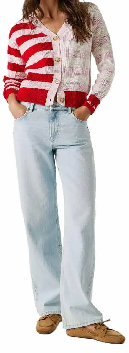 Pepe Jeans Loose Hazel Jeans Donna 28W/32L Larghi