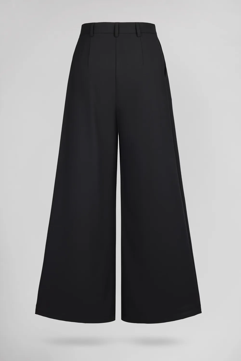 Teddy Smith P-Miley pantalone wide leg nero donna vita alta
