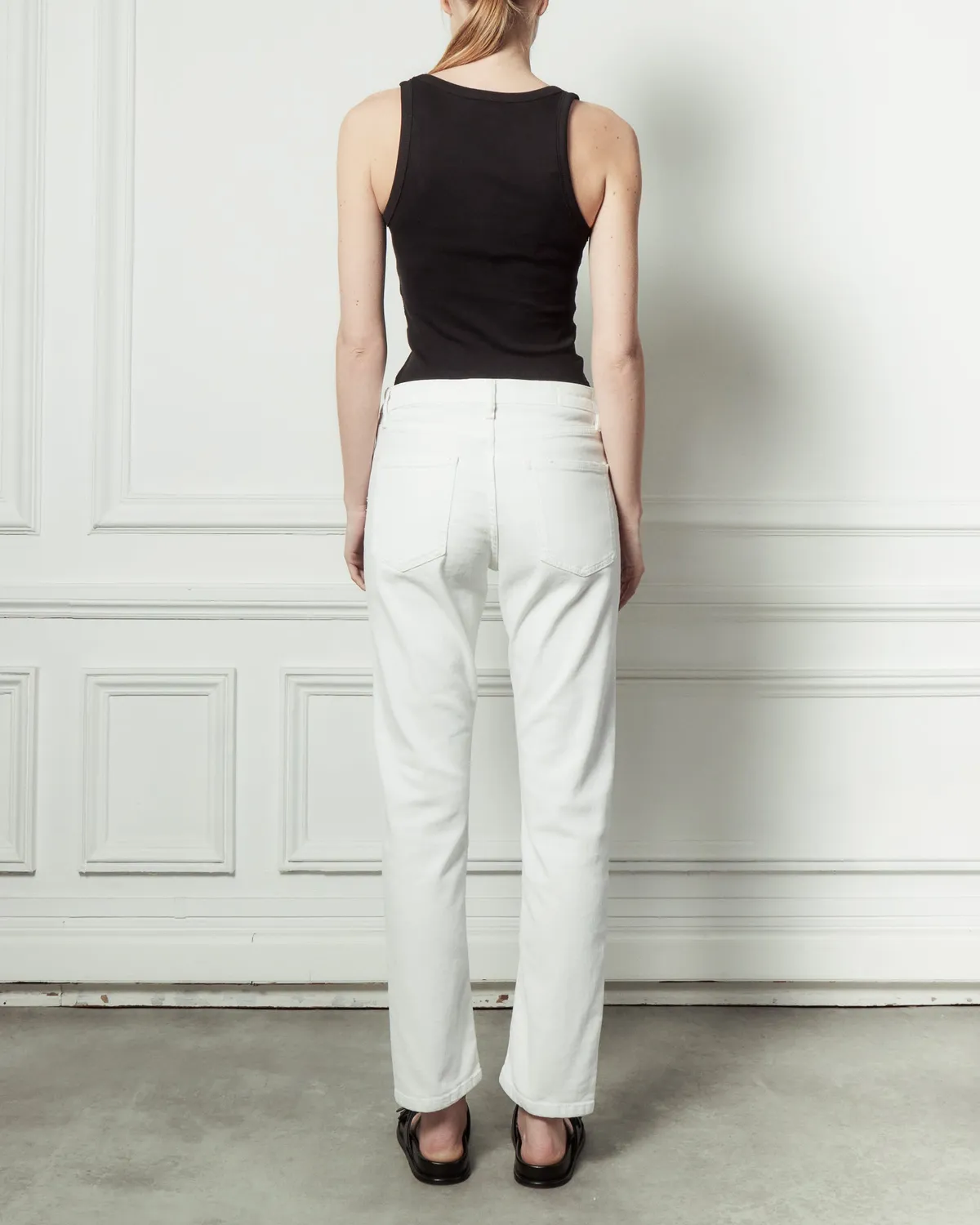 Acquaverde Crystal jeans slim bianco stretch