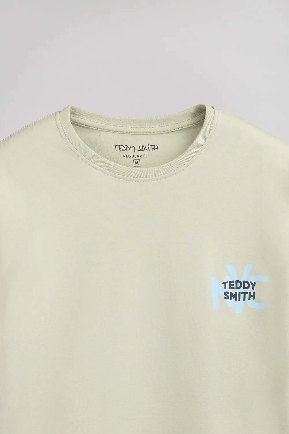 Teddy Smith T-Nyc MC t-shirt verde salvia stampa