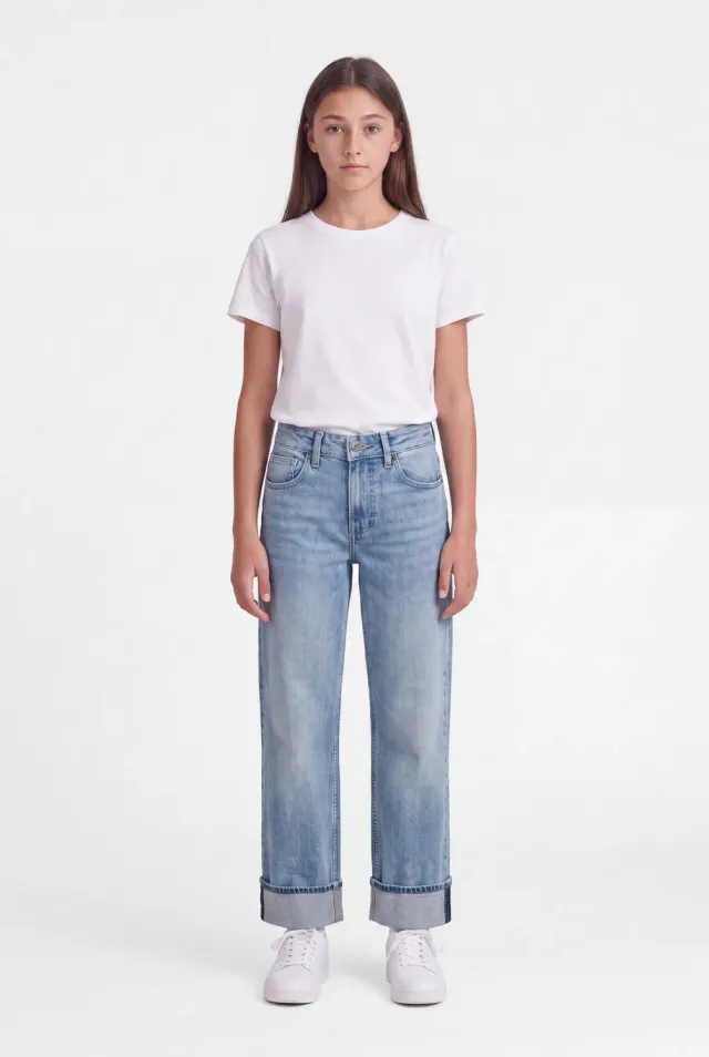 Teddy Smith Boyfriend JR jeans chiaro strappato ragazza