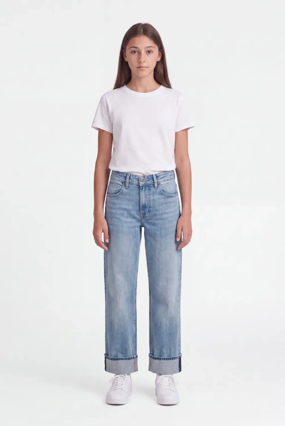 Teddy Smith Boyfriend JR jeans chiaro strappato ragazza