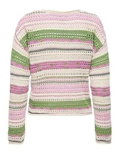 ONLY Onlamelie LS Structure Multi O-Neck maglione betulla S
