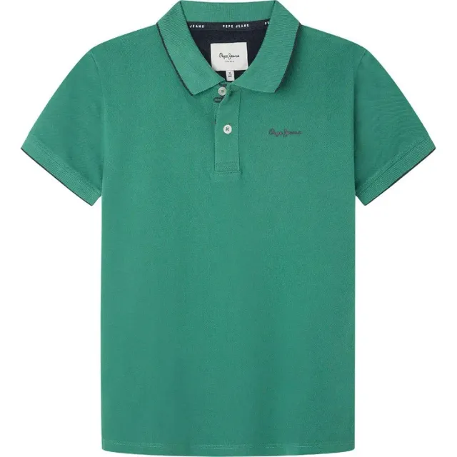 Pepe Jeans New Thor Polo Bambino 10 Anni Verde Piquet