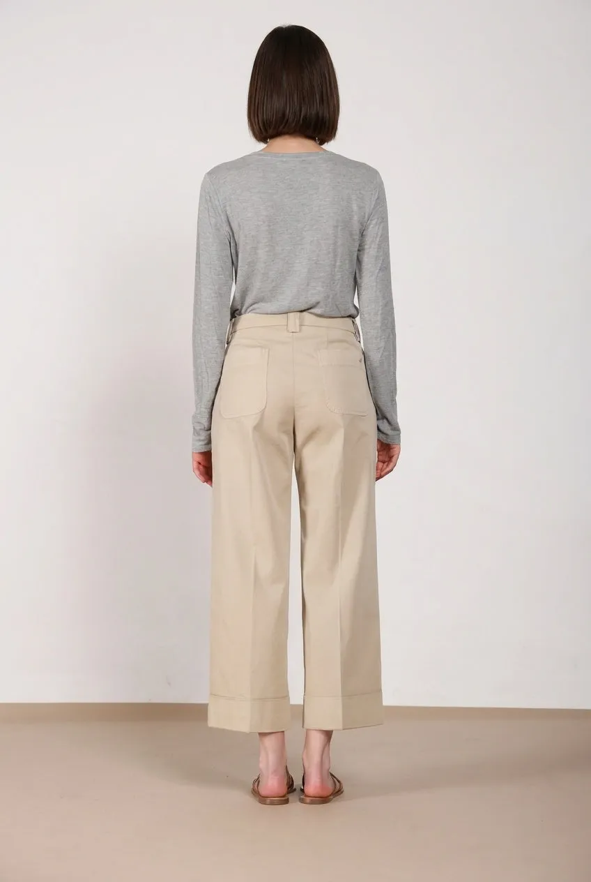 Mason's New York Studio Cropped chino donna burro