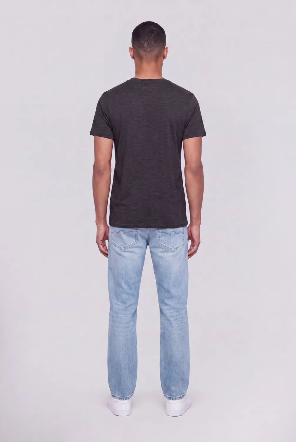 Teddy Smith The Tee 1 T-Shirt Nera Chinata Cotone