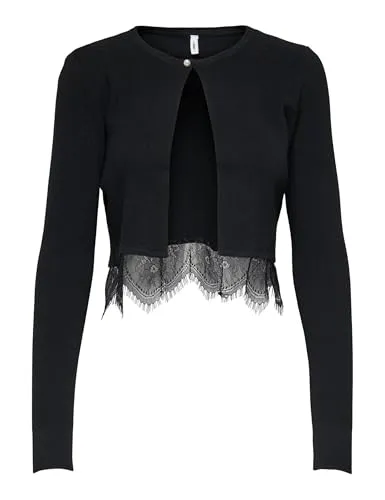 ONLY Onlperry cardigan donna M scollo rotondo maglia