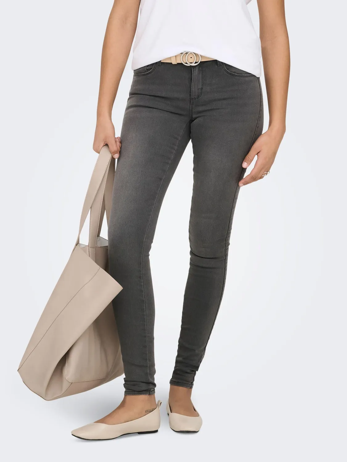 ONLY ONLROYAL Jeans Skinny Donna Grigio L/32L