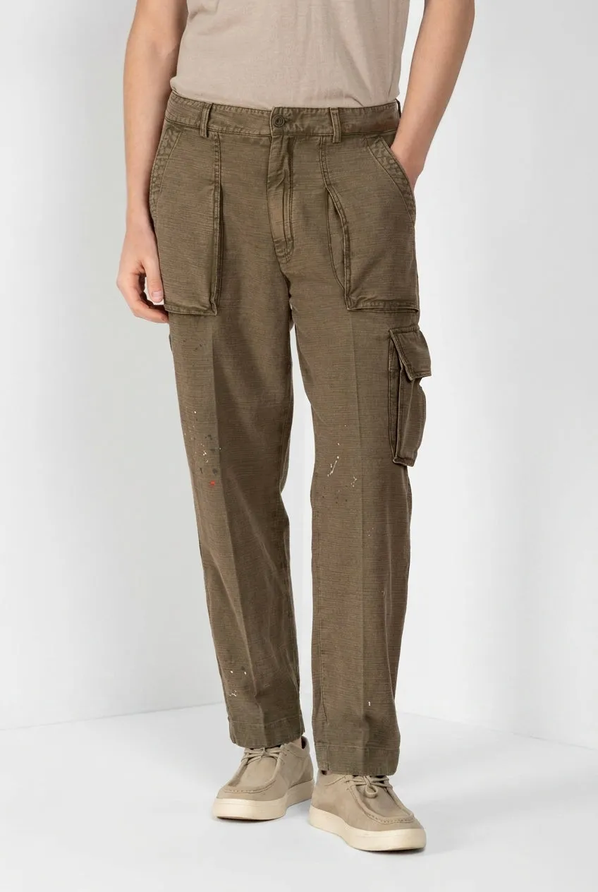 Mason's Cuba Work M74 pantalone cargo verde relaxed