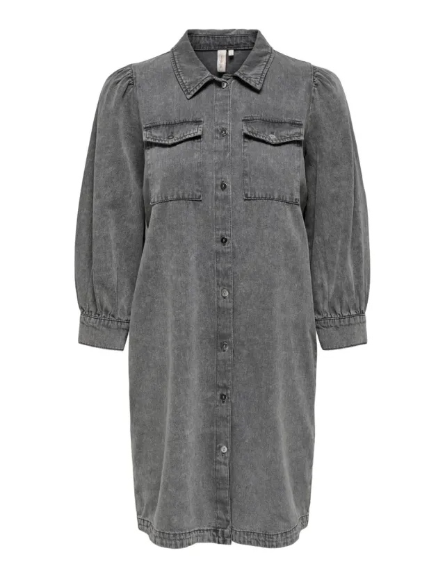 ONLY Onlfelica abito corto denim blu medio taglia S