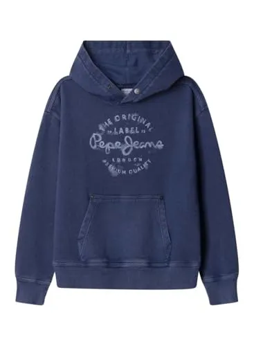 Pepe Jeans Vernon Felpa Bambino con Cappuccio 12 Anni