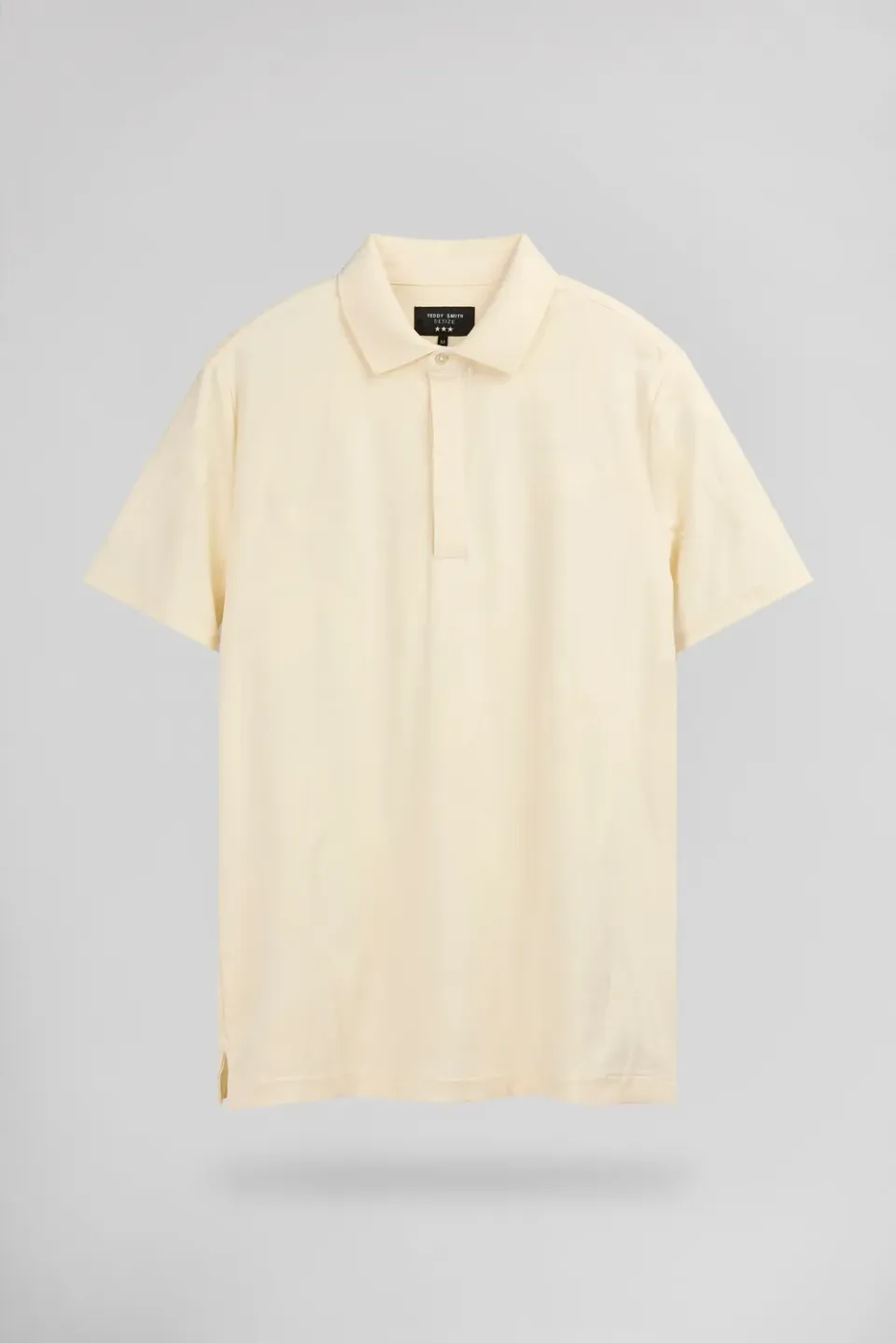 Teddy Smith P-Graham polo uomo crema jacquard floreale