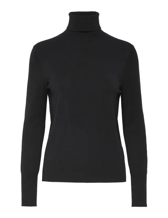 ONLY ONLVENICE Dolcevita Maglia Donna Nero