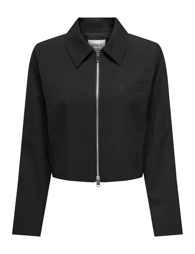 ONLY Onlhelene Life L/S Zip Jacket Cc Tlr Giacca Bianco Grigio 42