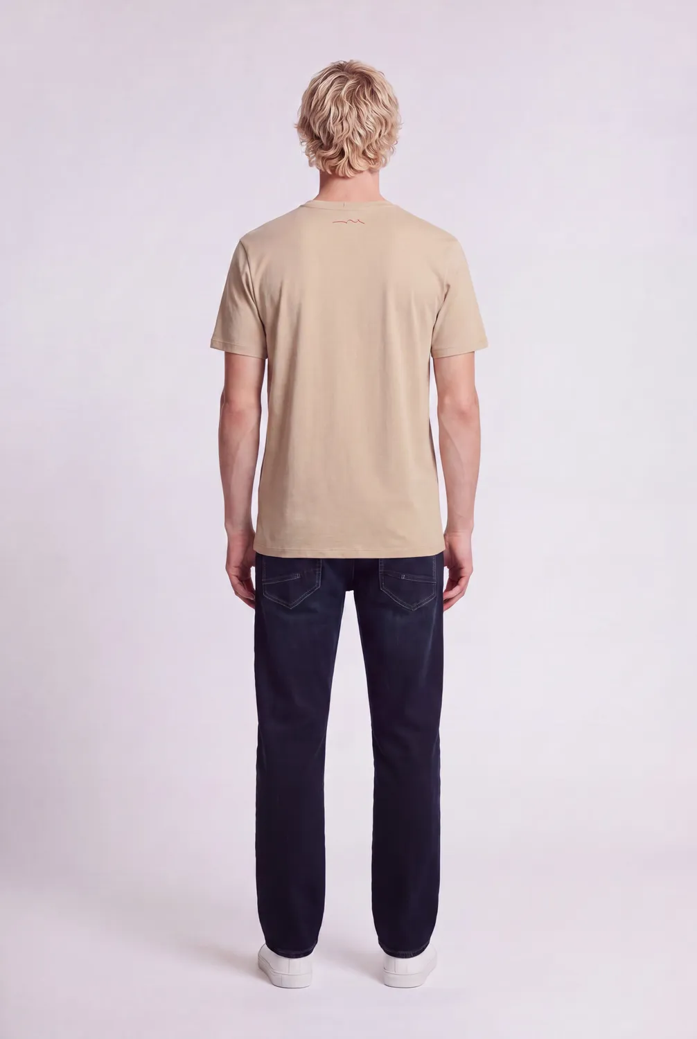 Teddy Smith T-Soy 2 T-Shirt Uomo Beige Cotone Regular