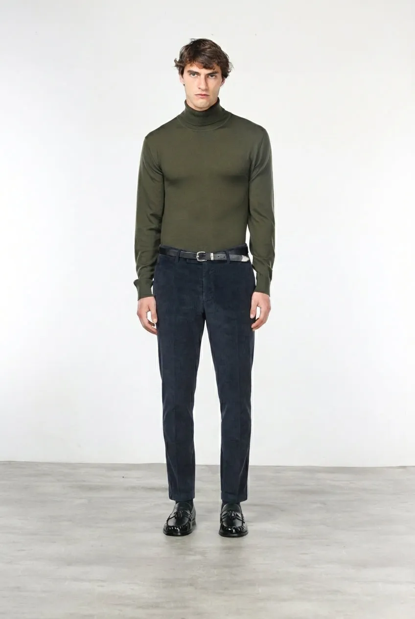 Mason's Milano chino uomo blu notte velluto