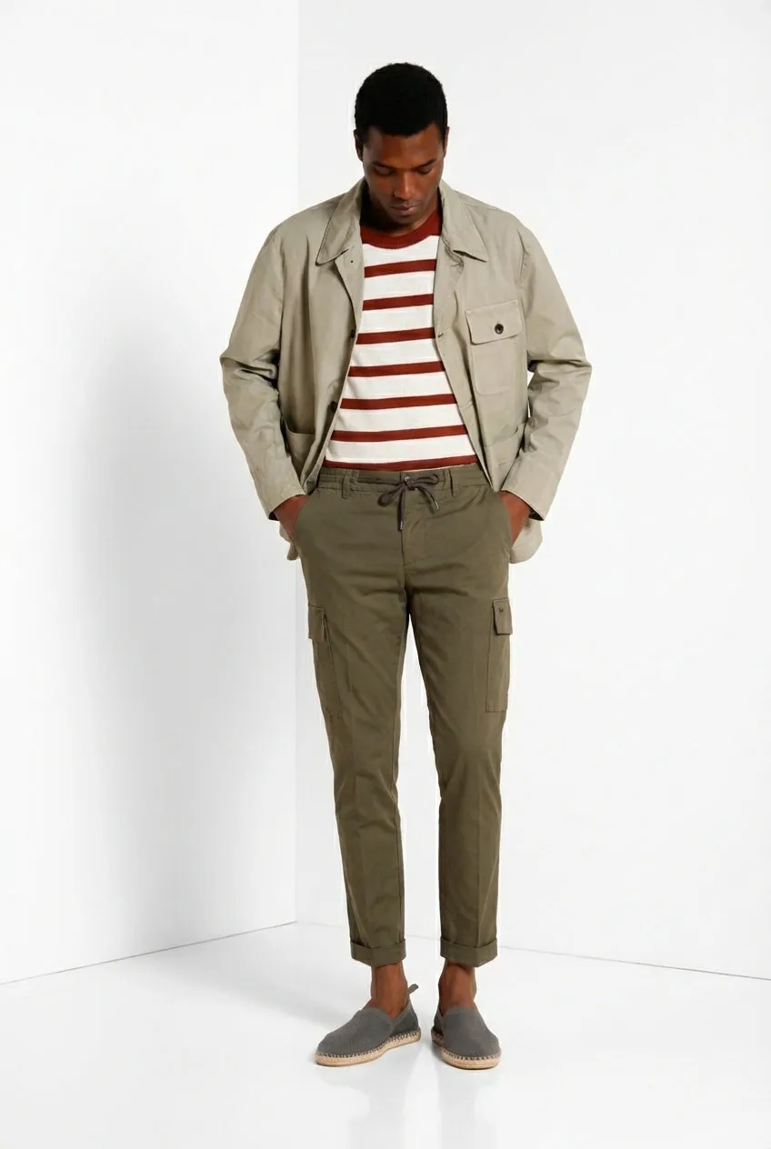 Mason's Chile Jogger Cargo Uomo Verde Scuro Extra Slim
