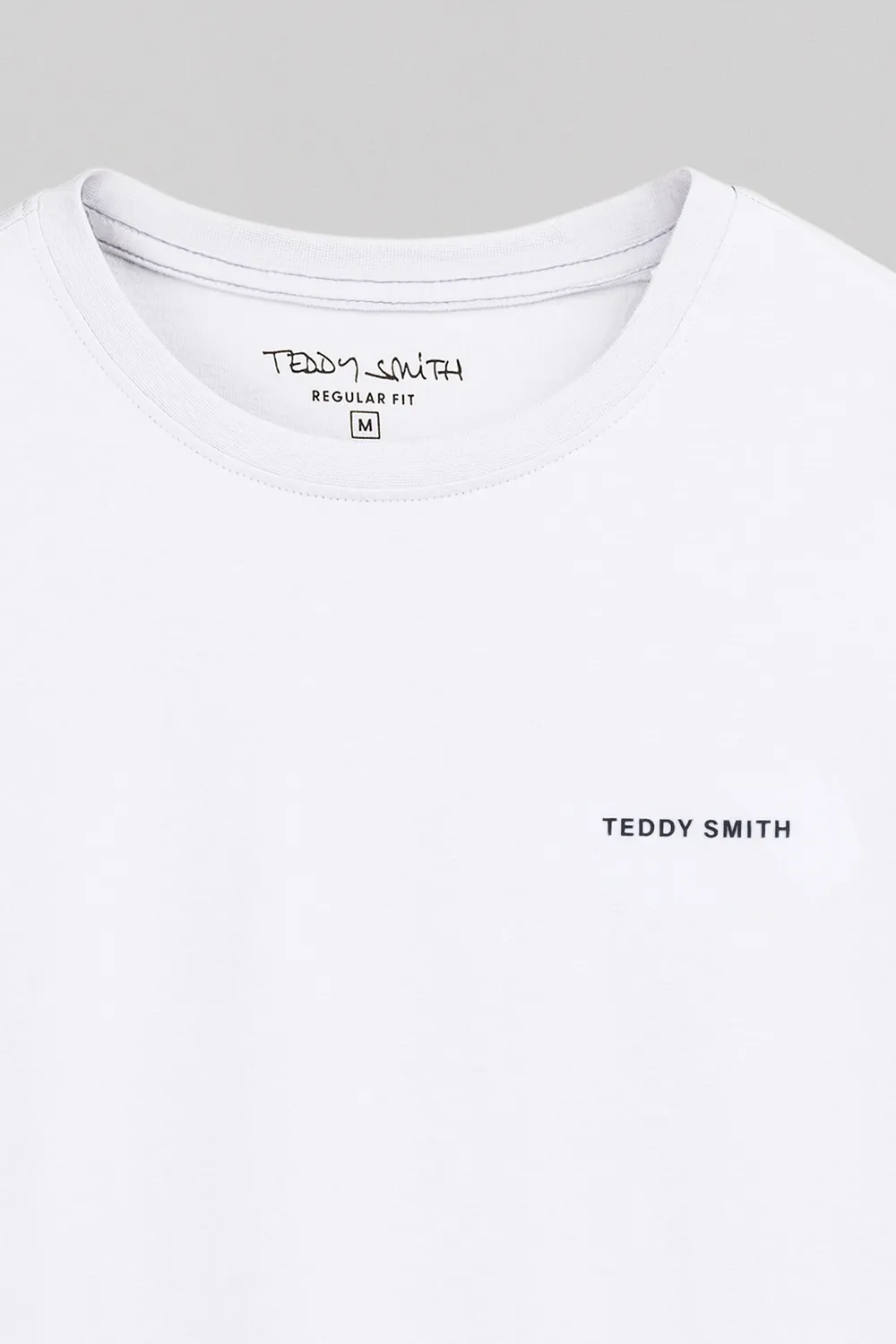 Teddy Smith The Tee 2 ML t-shirt maniche lunghe uomo bianco