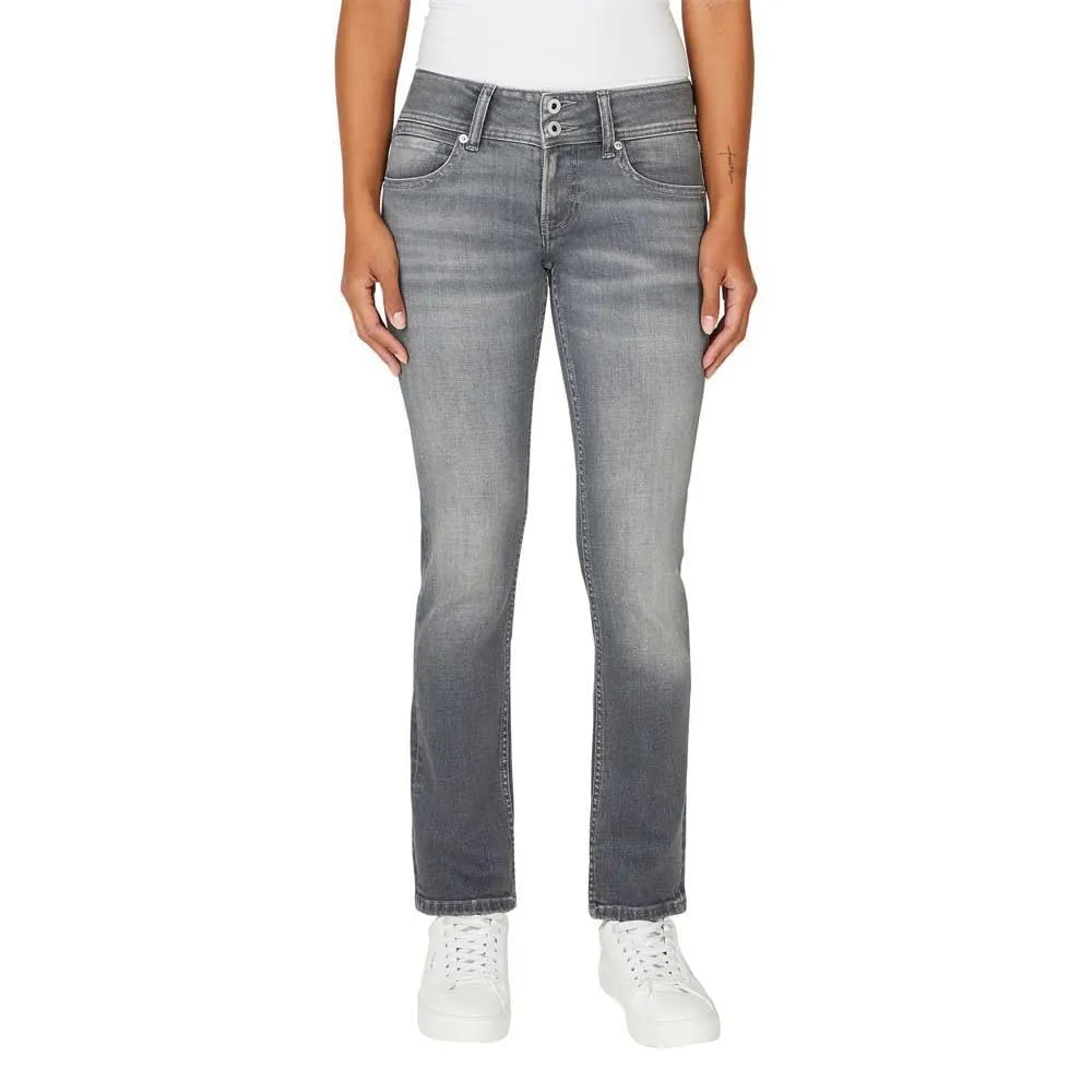 Pepe Jeans Venus jeans donna slim vita bassa blu denim