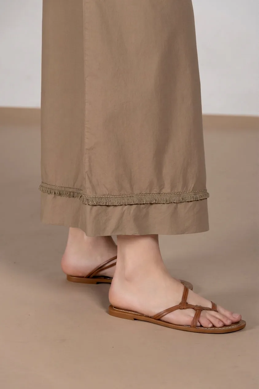 Mason's Portofino Cropped pantaloni donna beige scuro