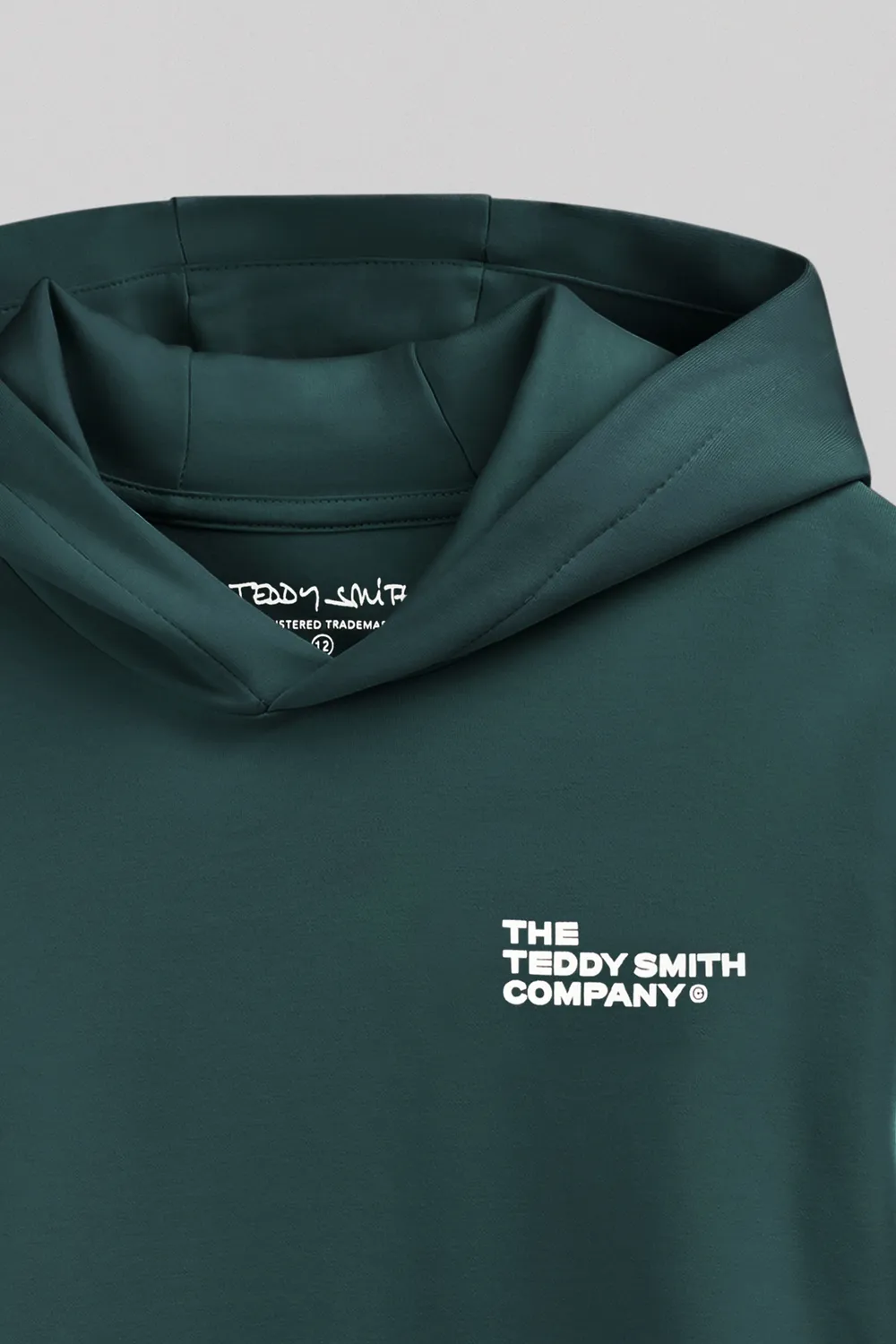 Teddy Smith S-Company Hoody felpa cappuccio verde pino bambino