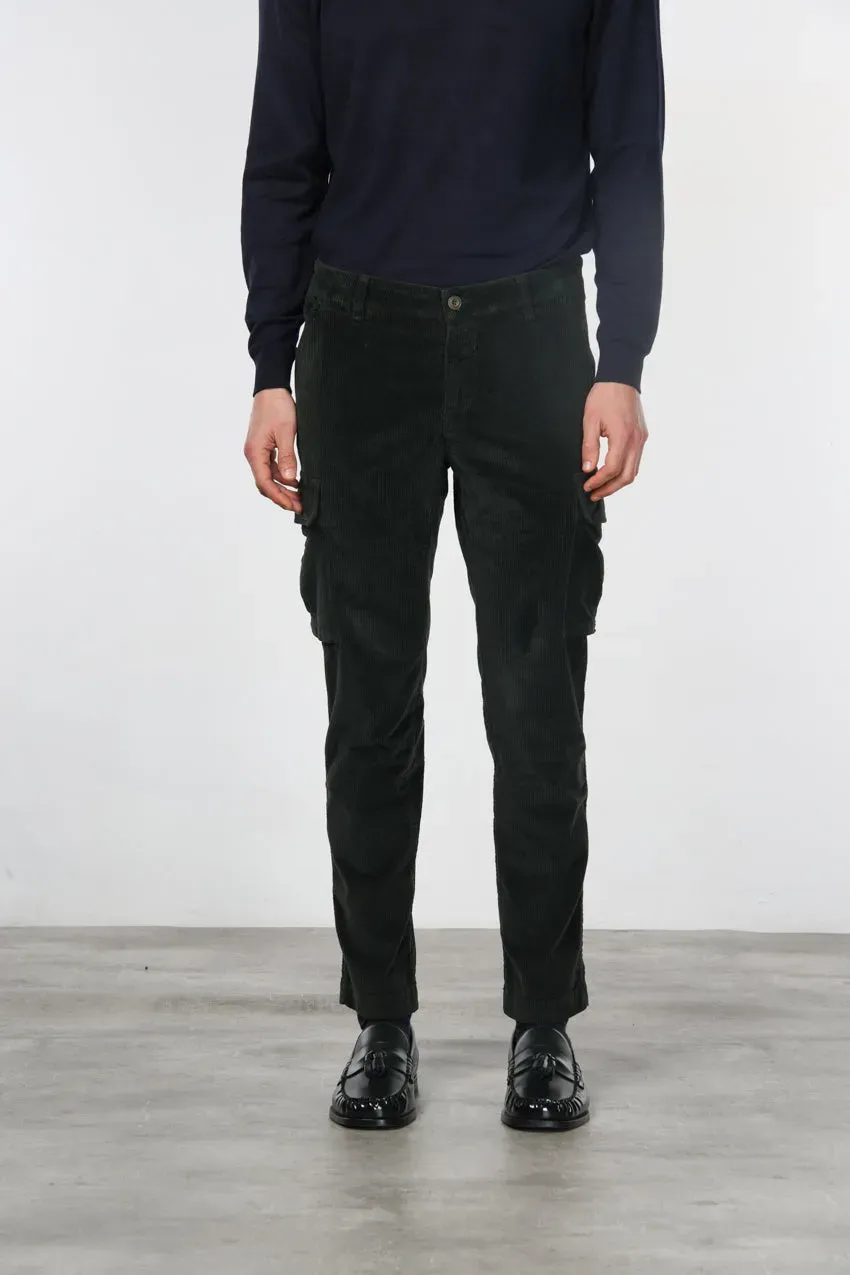 Mason's Chile Cargo Velluto Uomo Verde Scuro Extra Slim