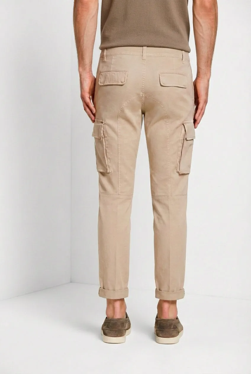 Mason's Chile cargo uomo beige medio extra slim