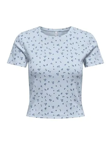ONLY ONLFENJA Life SS AOP top cachemire blue XXL