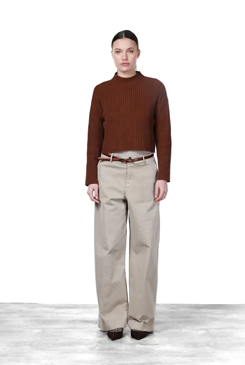 Mason's New York Wide chino donna ghiaccio wide leg