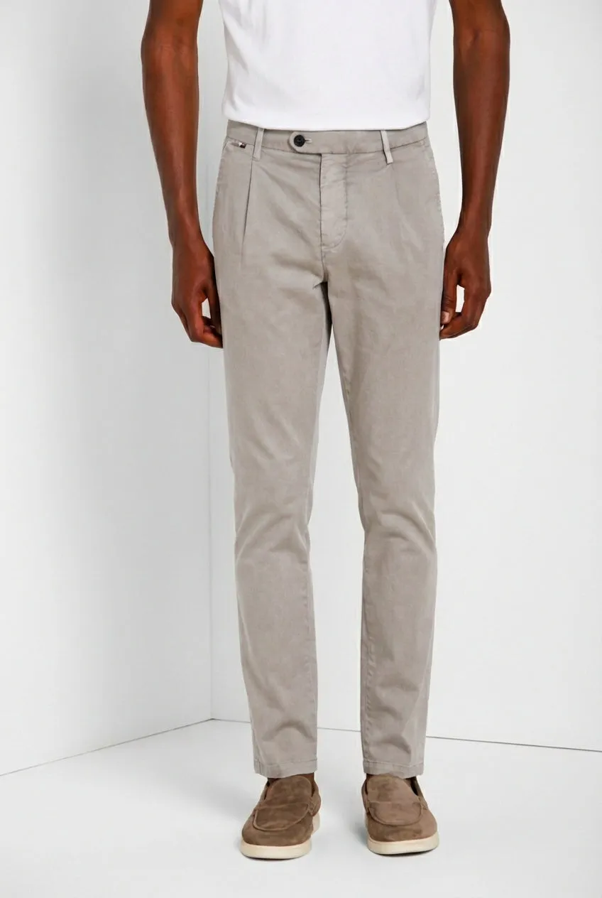 Mason's Osaka 1 Pince pantalone chino uomo carrot basalto