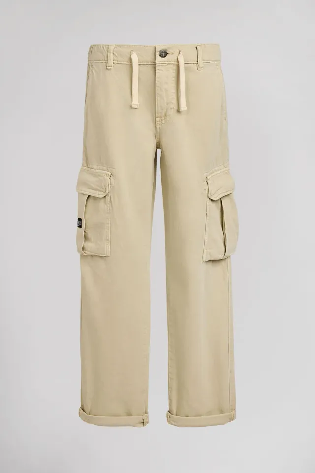 Teddy Smith P-Ryde Cargo pantalone ragazzo beige chiaro