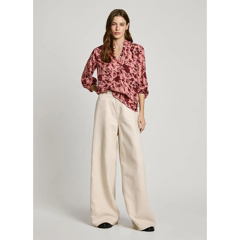 Pepe Jeans Bella Maglia Donna Maniche Lunghe Rosa
