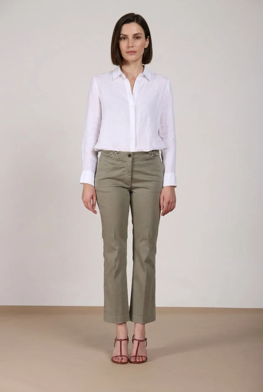 Mason's New York Trumpet chino donna salvia slim