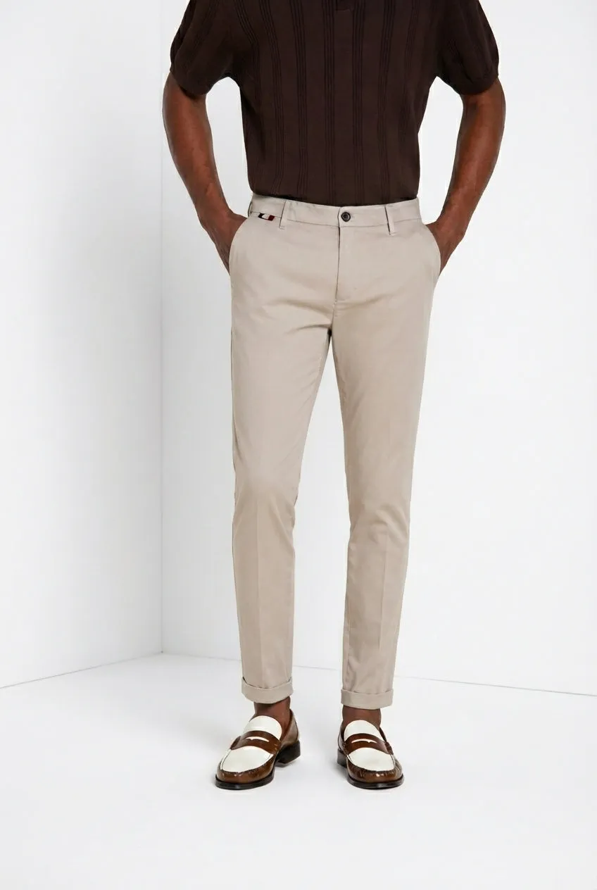 Mason's Osaka 1 Pinces chino grigio medio carrot fit