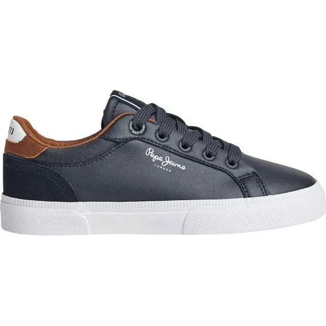 Pepe Jeans Kenton Court B sneakers bambino navy 34 pelle