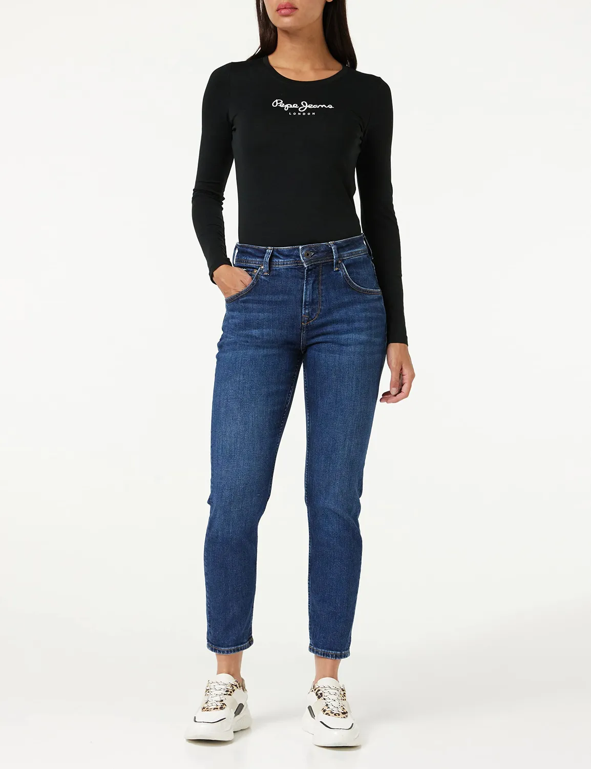 Pepe Jeans Violet Jeans Donna Blu Denim