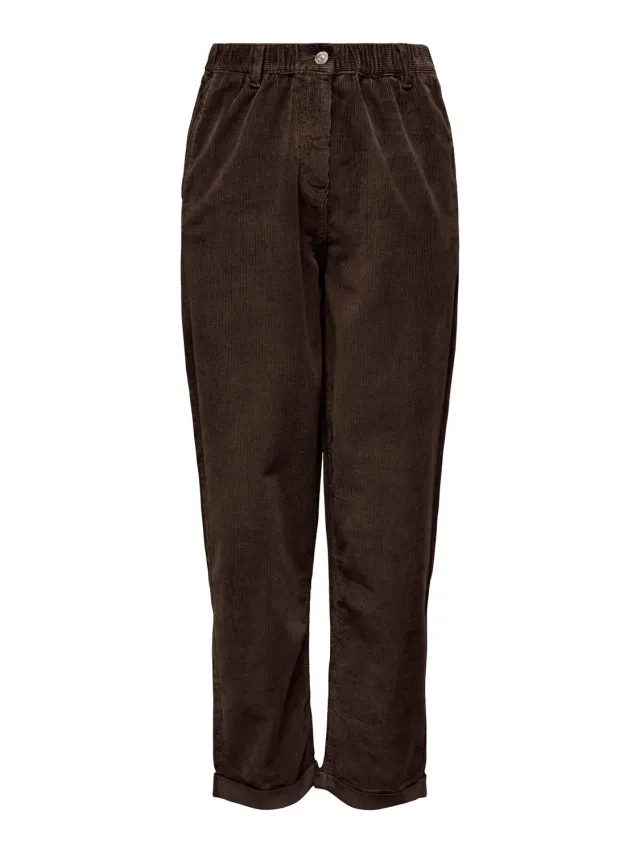 ONLY Onlflora Cord Carrot Pantalone Donna XL/32L velluto