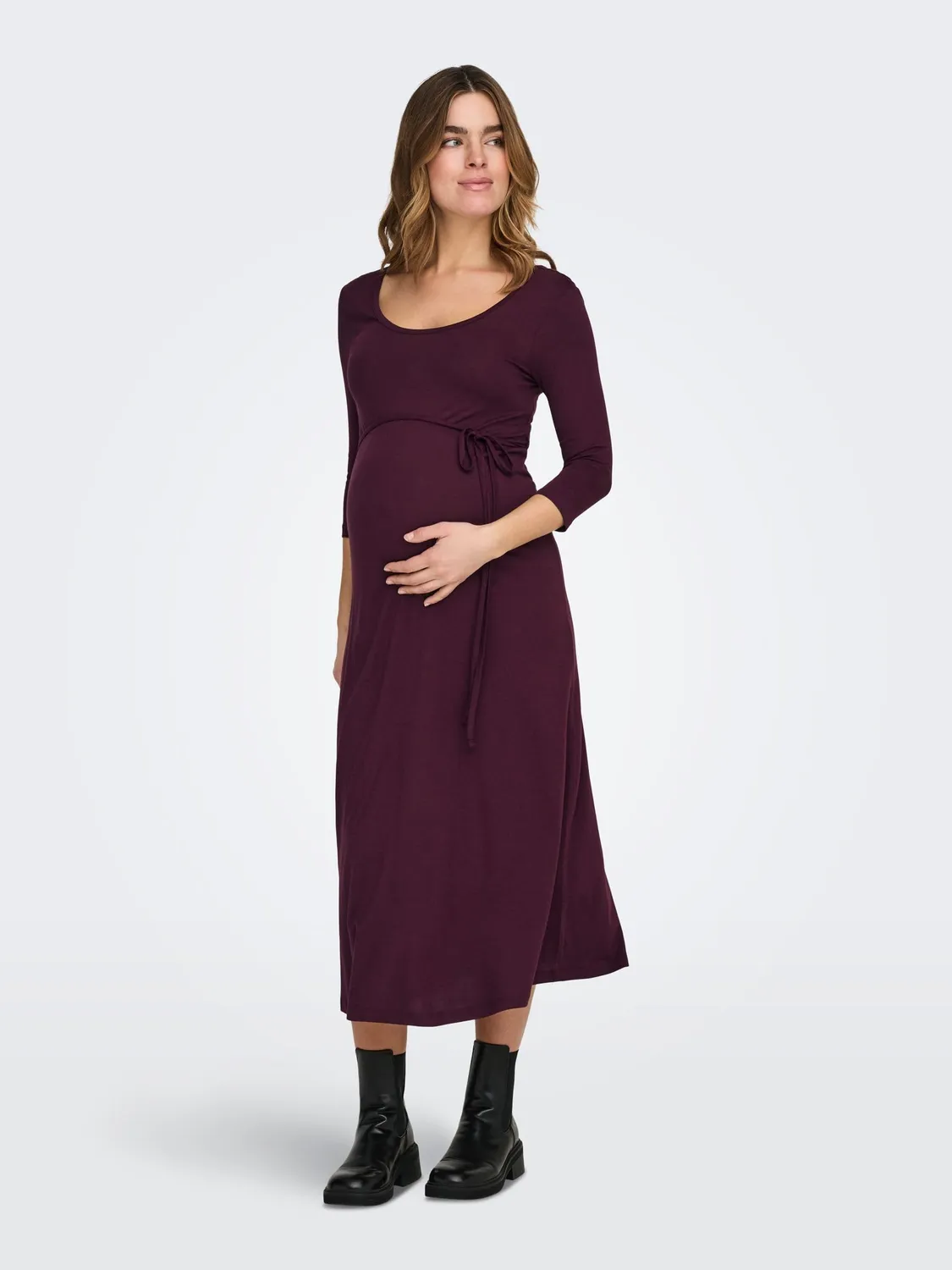 ONLY Maternity Mima Abito Premaman Lungo Winetasting