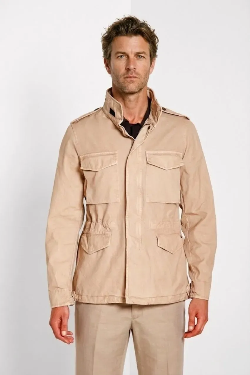 Mason's Field M74 giubbotto uomo beige canvas