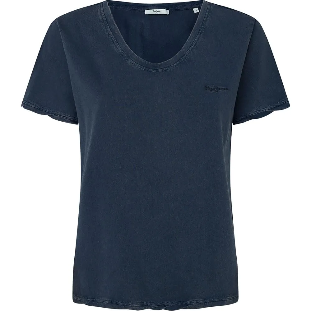 Pepe Jeans Fabiana T-shirt Donna Bianco Logo Ricamato