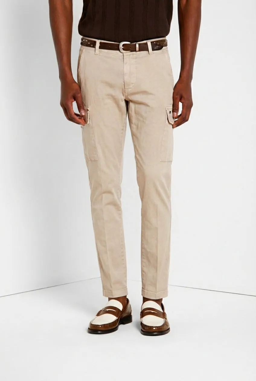 Mason's Chile Cargo Uomo Beige Chiaro Extra Slim Fit