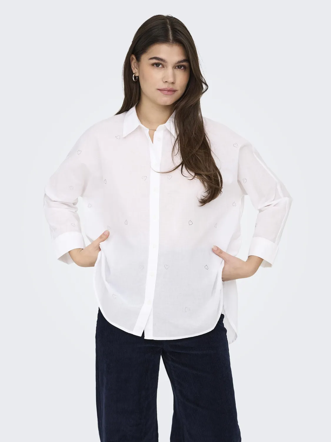 ONLY Lina Grace camicia ricamata donna taglia S