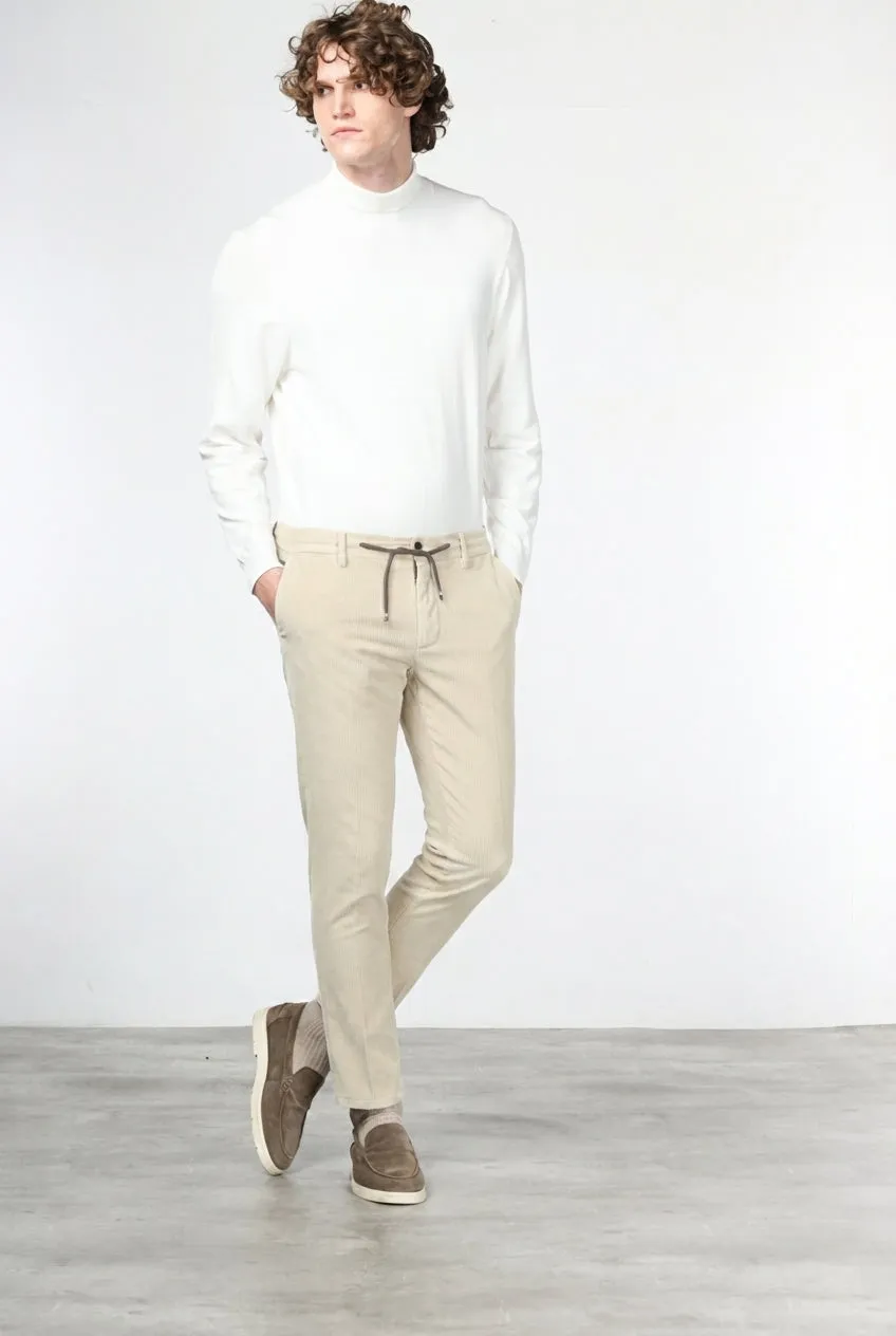 Mason's Milano Jogger chino latte velluto extra slim