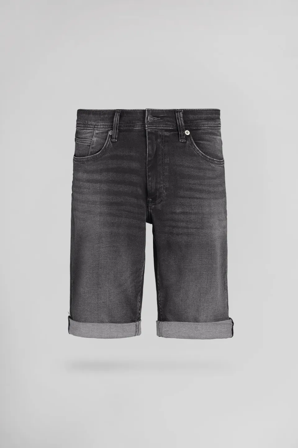 Teddy Smith Scotty 3 Bermuda Denim Deep Grey Sweat Denim