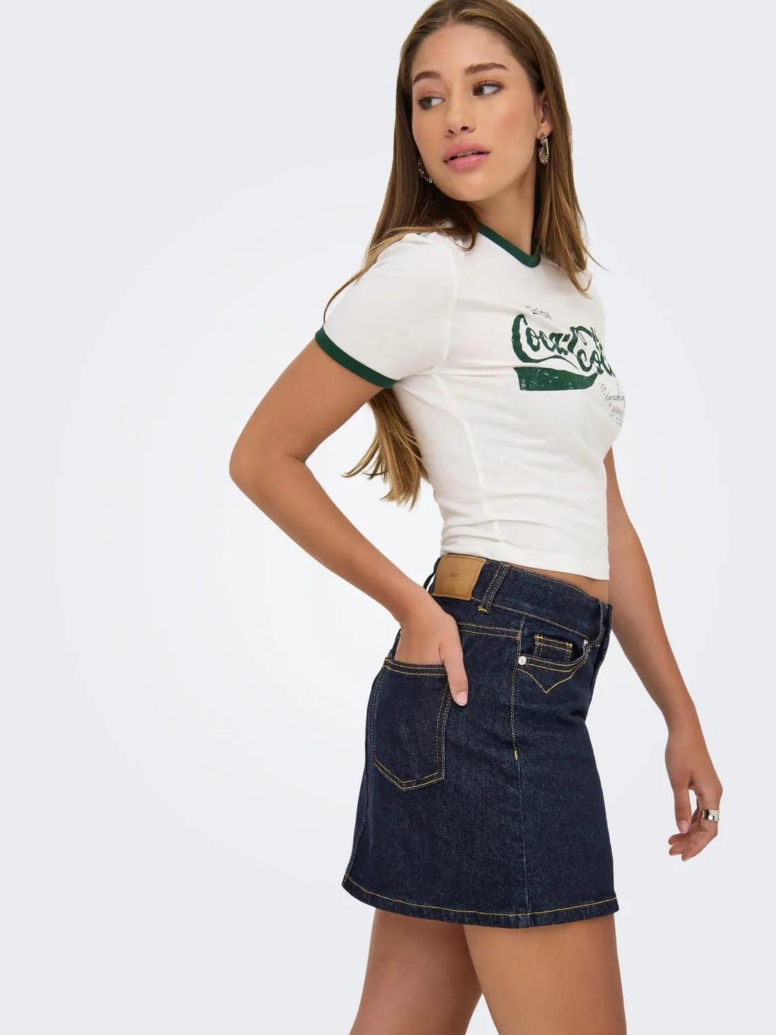 ONLY Onljuicy Minigonna Jeans Blu Scuro XS denim
