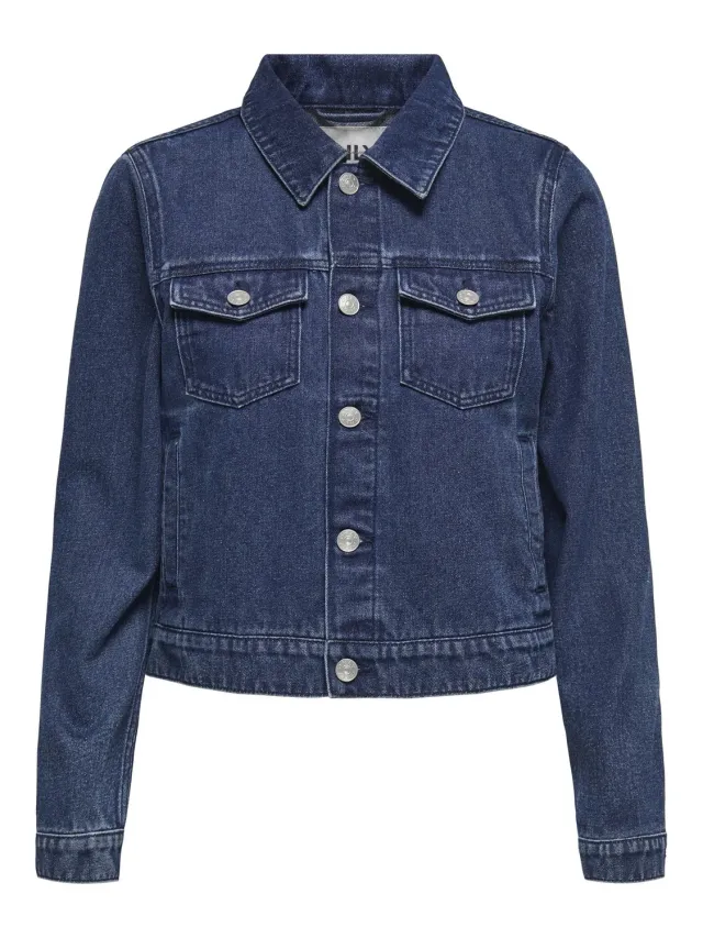 ONLY Onlrillo giacca jeans M blu scuro donna