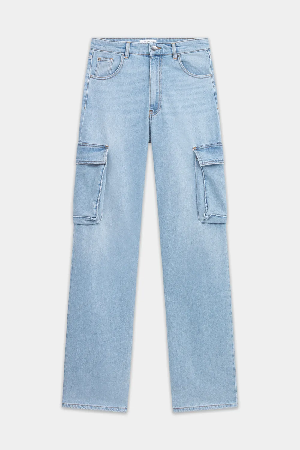 acquaverde Battle Used Bleached cargo jeans 7 tasche