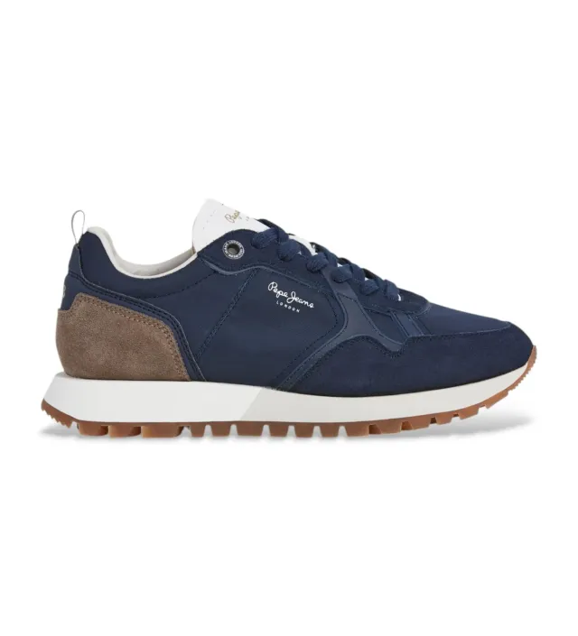 Pepe Jeans Ari Club M sneakers uomo 46 EU pelle navy